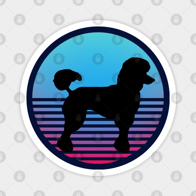 poodle cold sunset retro Magnet by artbleed